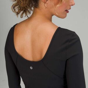 Lululemon Align Long Sleeve Cropped Black size 6